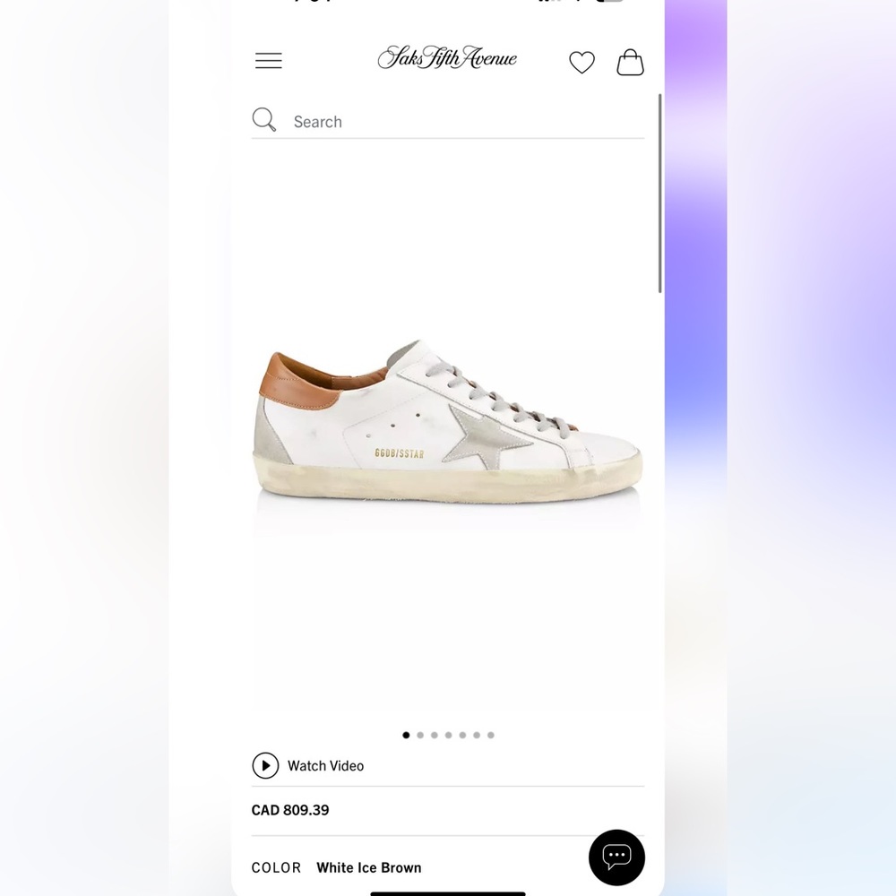 SOLD- New in box Authentic Golden Goose Superstar low top sneakers size 39